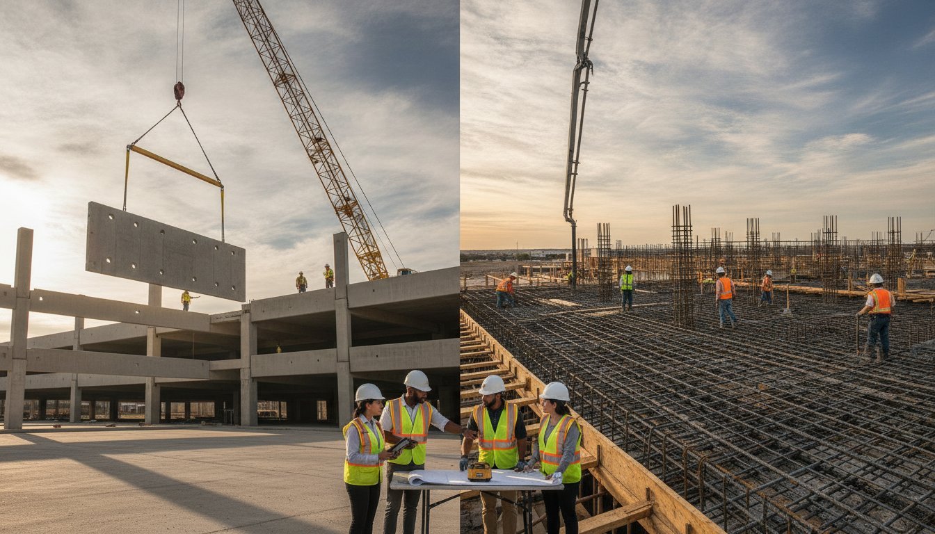 Precast vs. Cast-in-Place Garage Cost Analysis 2026
