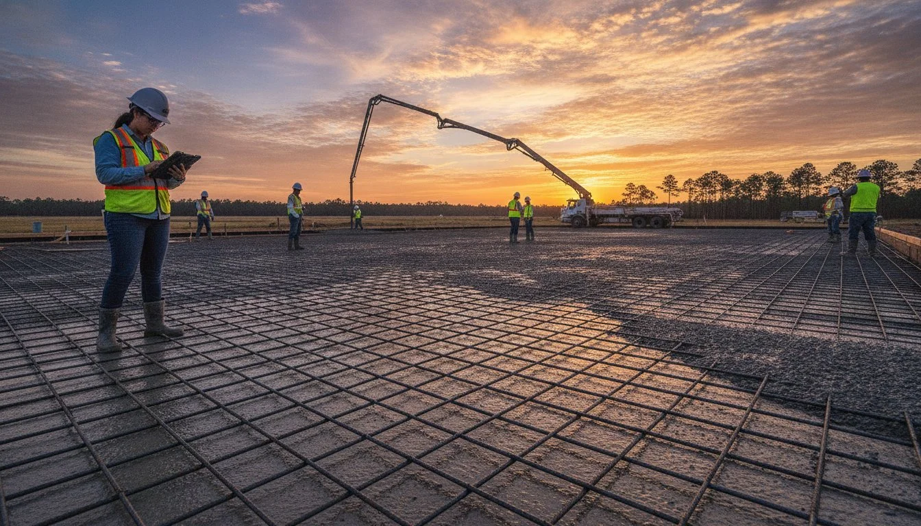 Commercial Concrete Slab Contractor in Conroe, TX: Structural Integrity for 2026 Developments