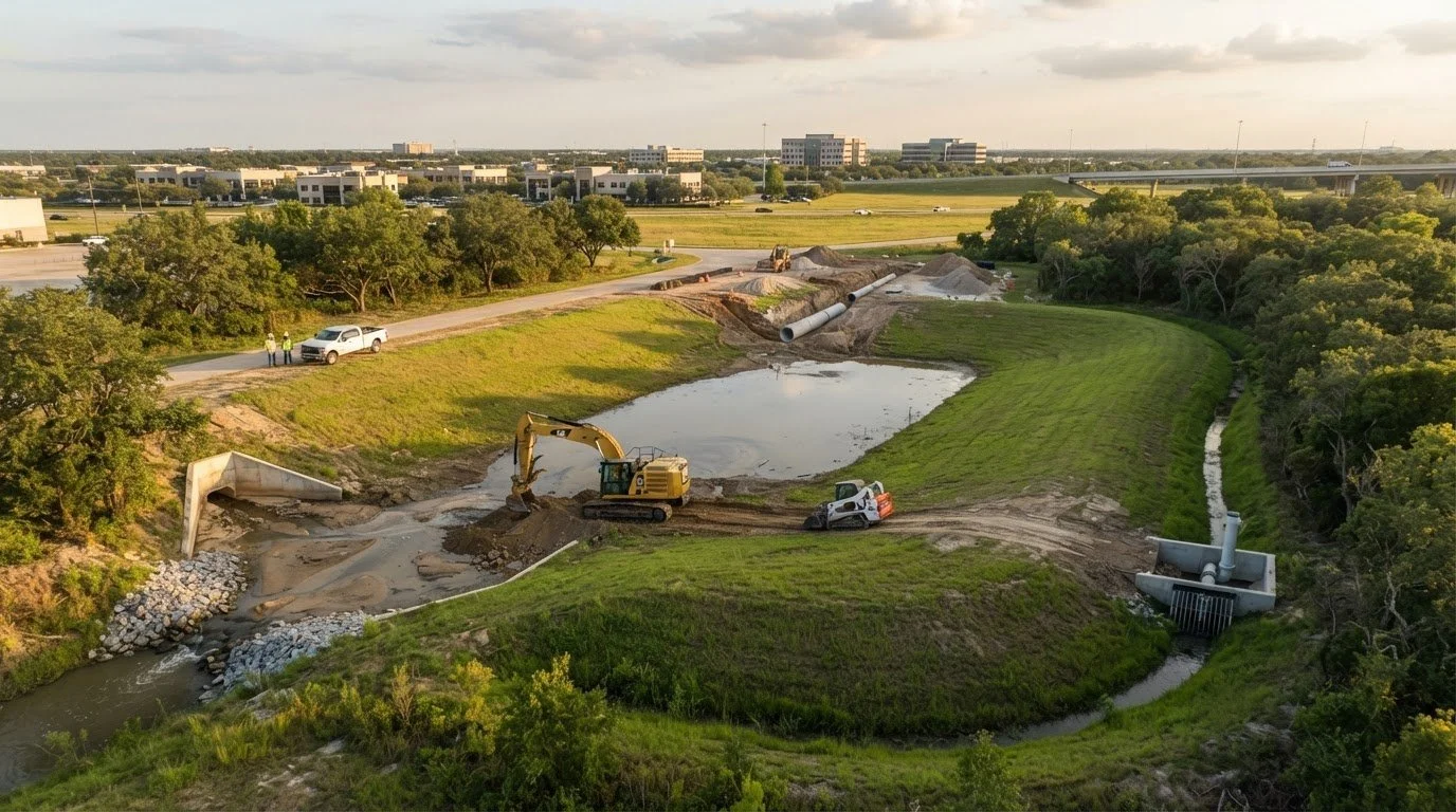 Detention Pond Maintenance Contractor in Houston: A Project Buying Guide