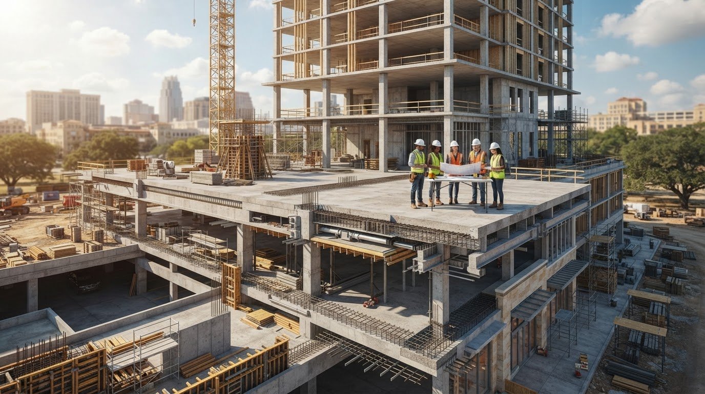 Podium Slabs for Mixed-Use Buildings in San Antonio