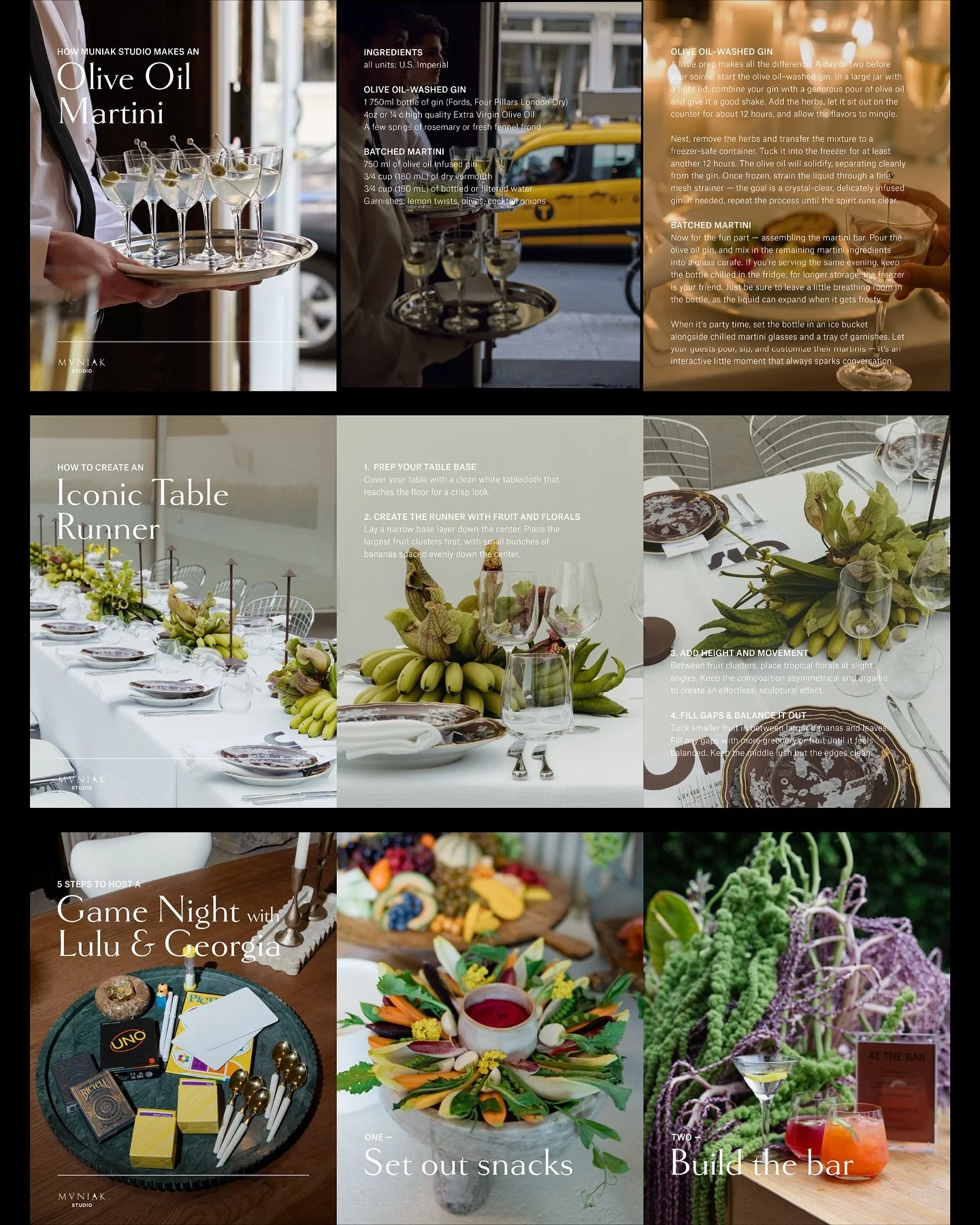 We&rsquo;ve been making these fun how-to style pieces over at @muniakstudio with Olivia&rsquo;s entertaining expertise. Follow along for tips and ideas to host your best dinner party yet