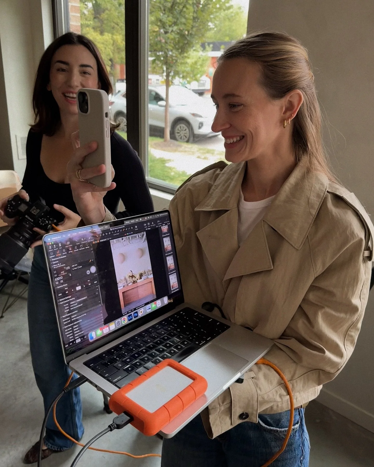 In and around the studio