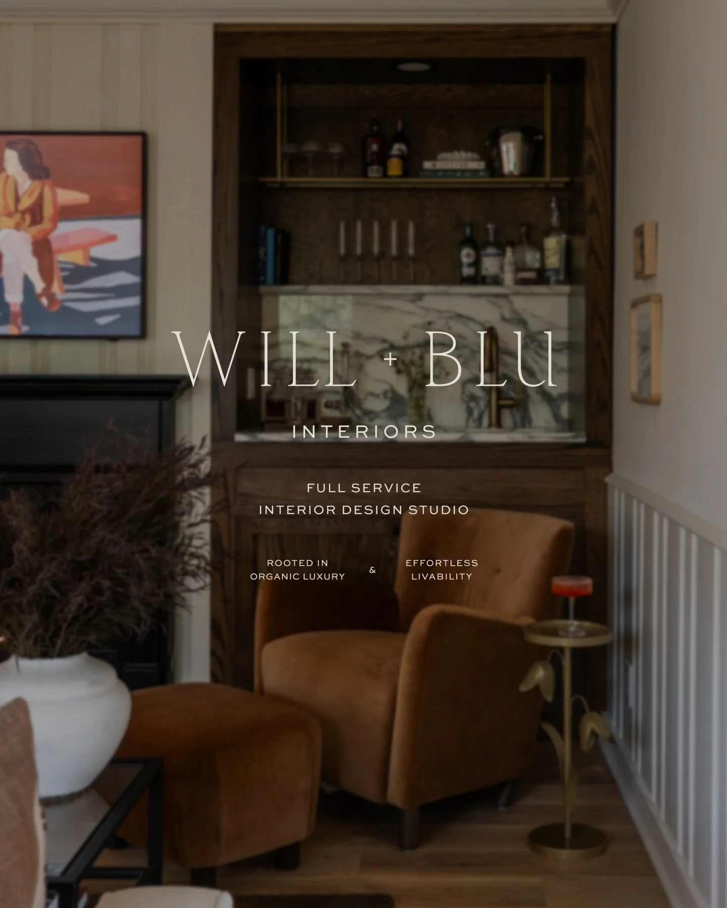 Will + Blu Interiors came to me with a need for a full brand refresh and website overhaul, but in a simplified + refined kind of way. Owner and Principal Designer, @brittanypoll1, and design expert @claireweix, had a clear vision &mdash; clean typogr
