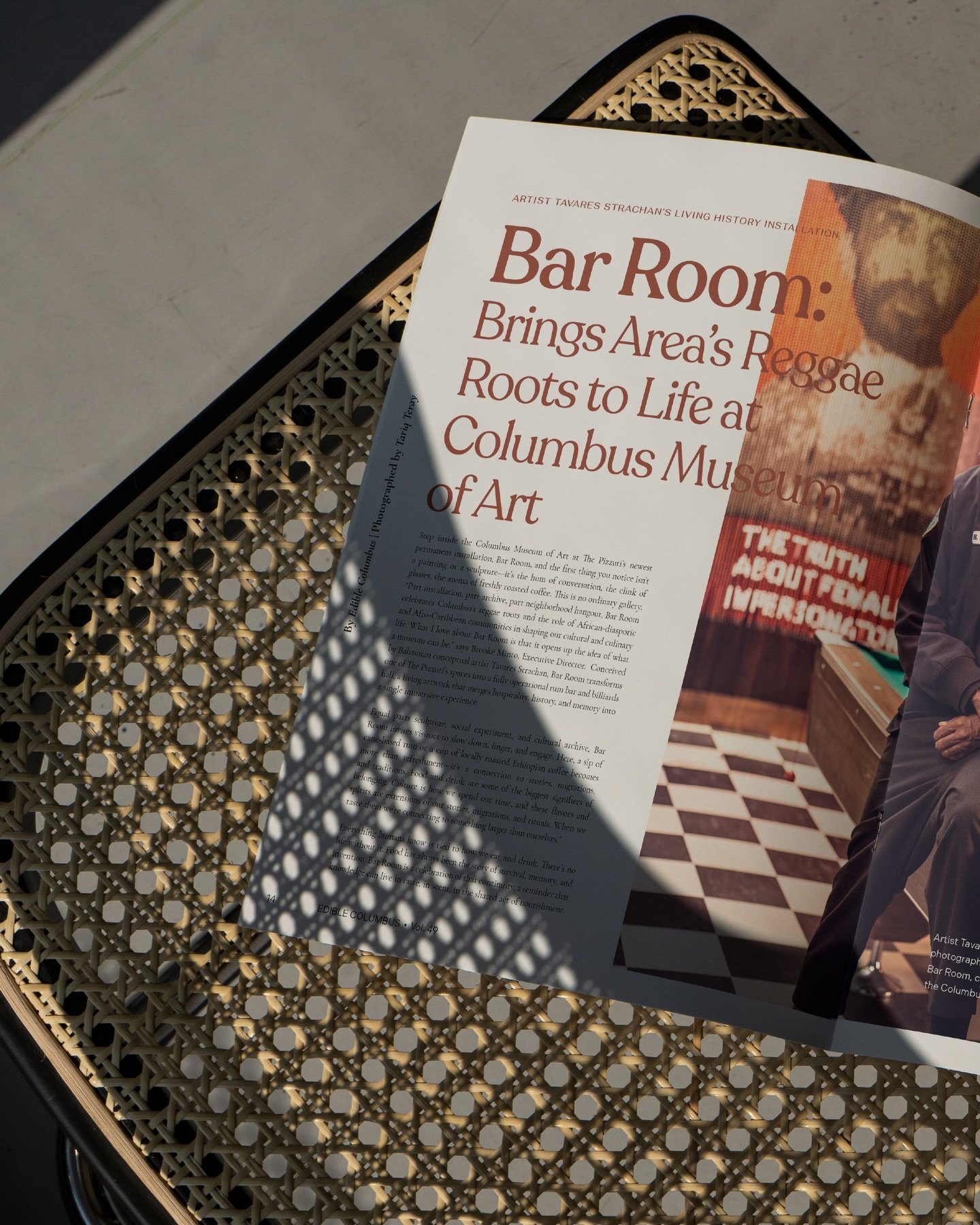 An artful spread for @ediblecolumbus_mag&rsquo;s @columbusmuseum feature. I wanted this layout to feel layered, cultured, something that invites you into the story. One striking image with strong writing to support.

Editor &amp; Owner @ellasaddler_ 