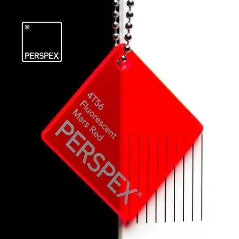 Fluorescent Mars Red 4T56 Perspex® 