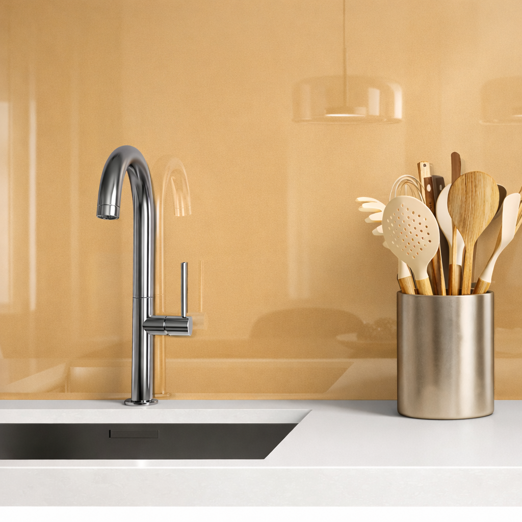 Beige Painted Splashback