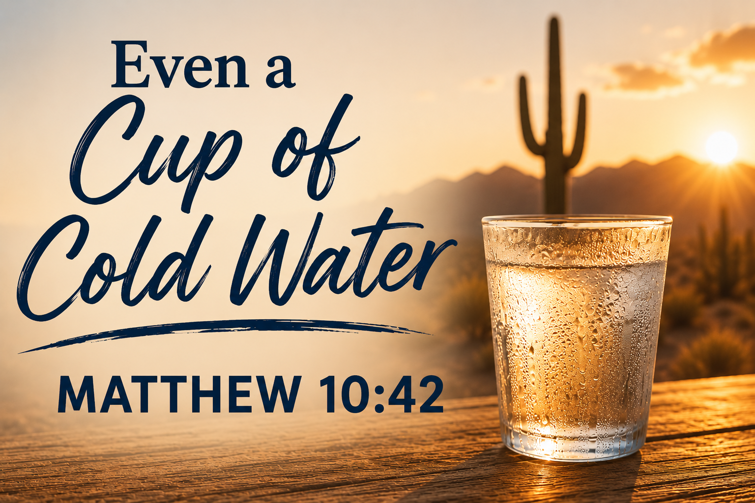 Even a Cup of Cold Water