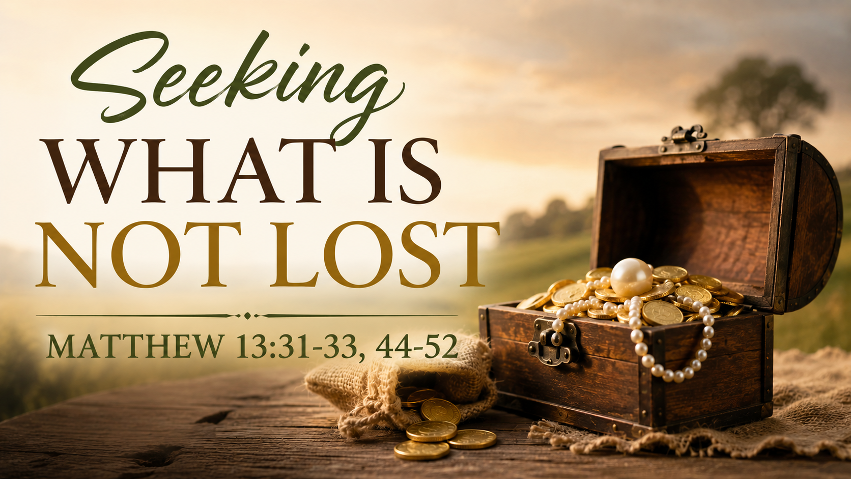 Seeking What is Not Lost