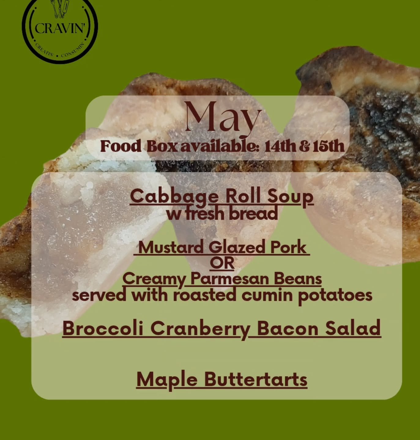 Food box this week! 

Purchase ONE or multiple in our subscriptions. 
Food boxes feed approx 2 adults 1 massive meal or multiple smaller meals for the week. 

Local everywhere possible of course 🧑&zwj;🍳

Purchase online at www.cravinkingston.com - 