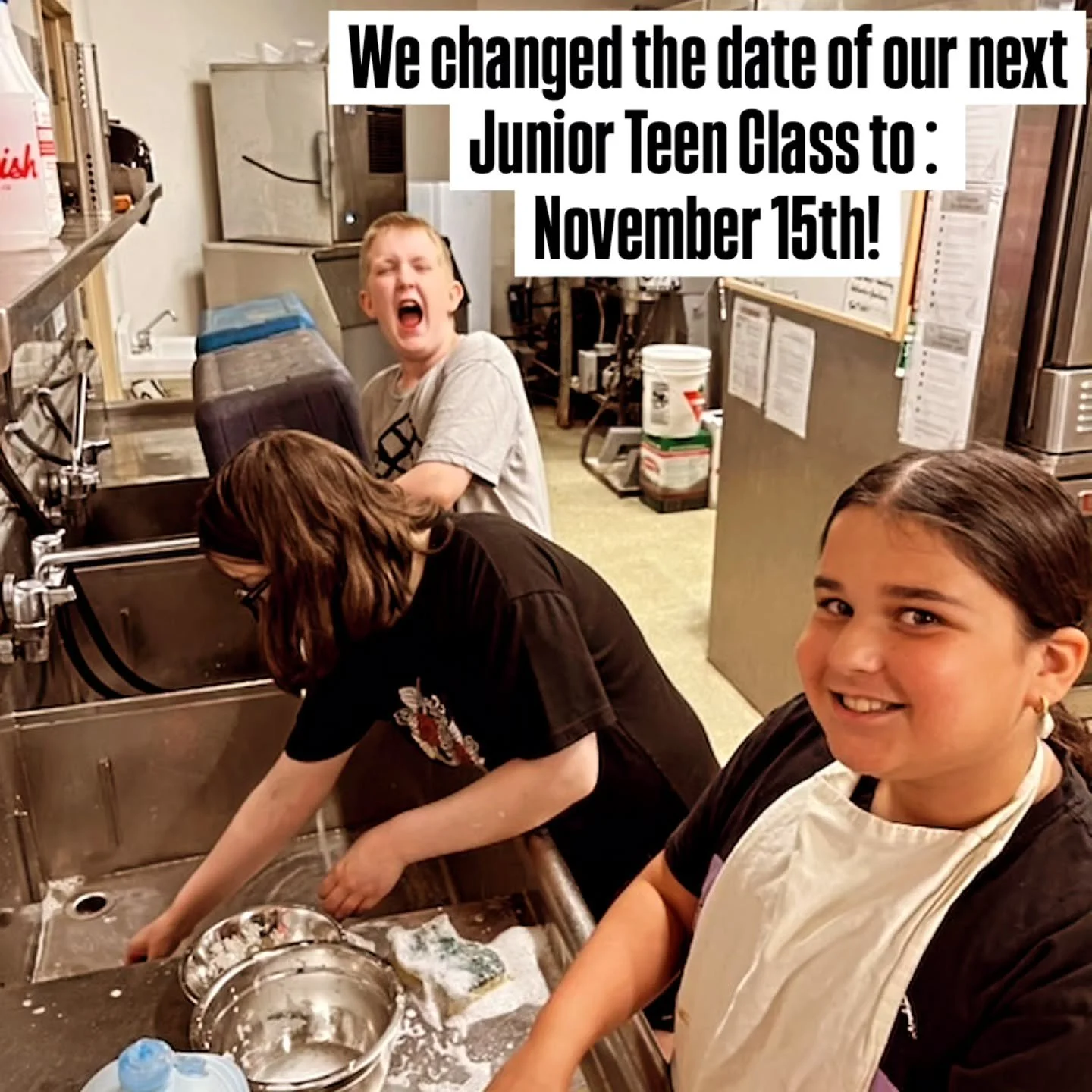 We changed the class date! 

Saturday November 15th - sign your Junior Teen online! 

We have made these classes smaller to ensure more one on one assistance if needed and to have more access to tools &amp; equipment! 

Sign up now at www.cravinkings