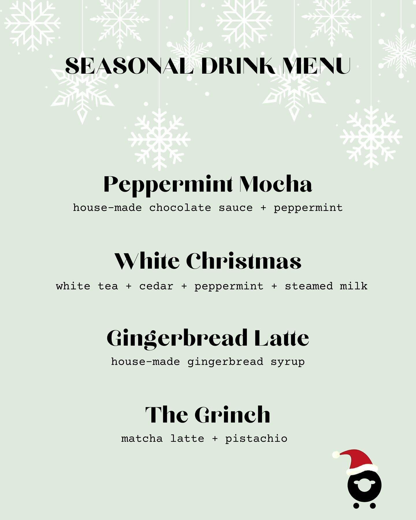 'Tis the season! ❄️🎄⛷ Our holiday menu has arrived, friends. We can't wait for you to try out our new drinks! ☕️ Which one do you think will be your new favorite drink this season? ❤️🤍❤️🤍

.......
#denvercoffee #denverwinter #denverchristmas #denv