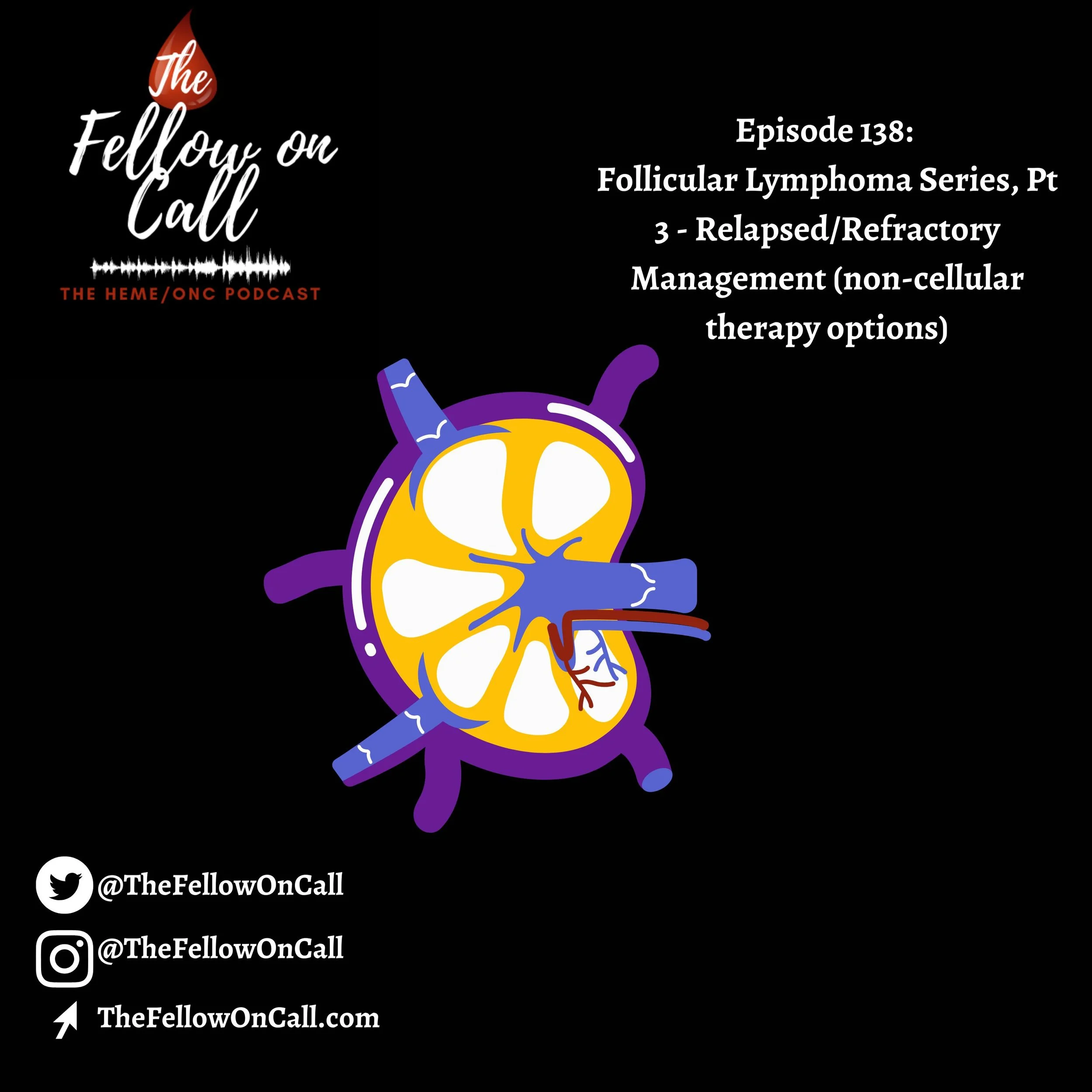 Episode 138: Follicular Lymphoma Series, Pt 3 - Relapsed/Refractory Management (non-cellular therapy options)