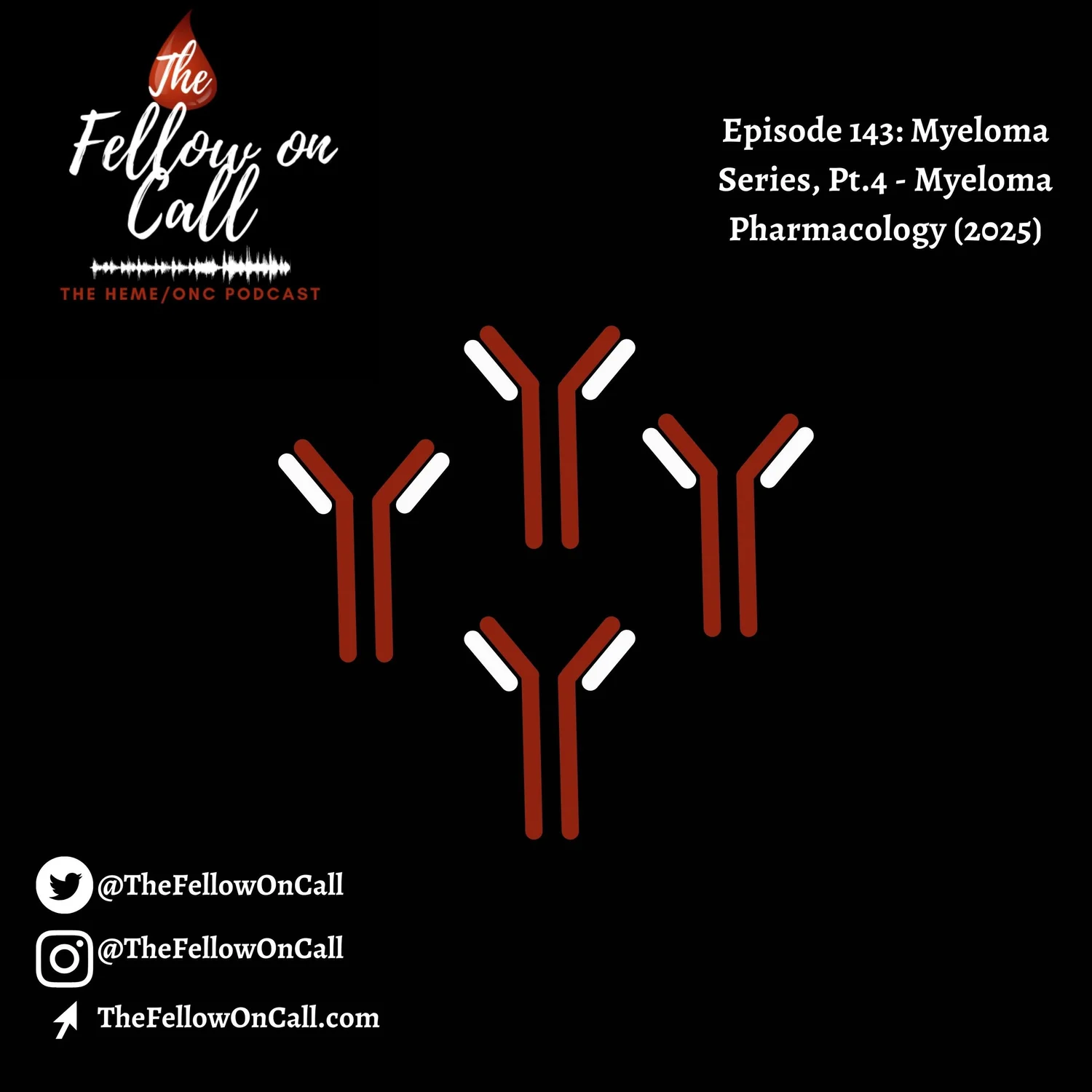 Episode 143: Myeloma Series, Pt.4 - Myeloma Pharmacology (2025) — The Fellow on Call: The Heme/Onc Podcast cover