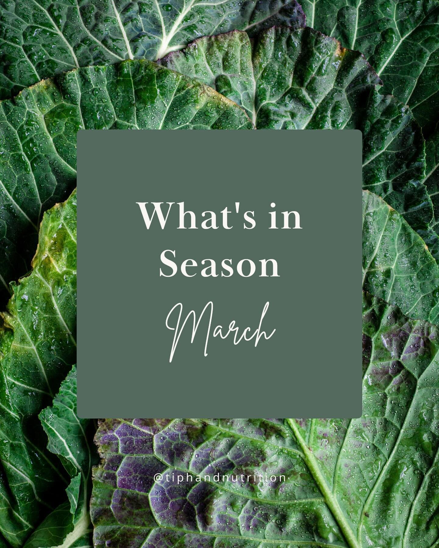 What&rsquo;s in season &hellip; March 🍎🍊🍋🥬🥕🍄🫘

Here are a few of the fruits and veg that are in season in March so you can save it for later when you are doing your shopping! 

There are many benefits to eating seasonal including (but not limi