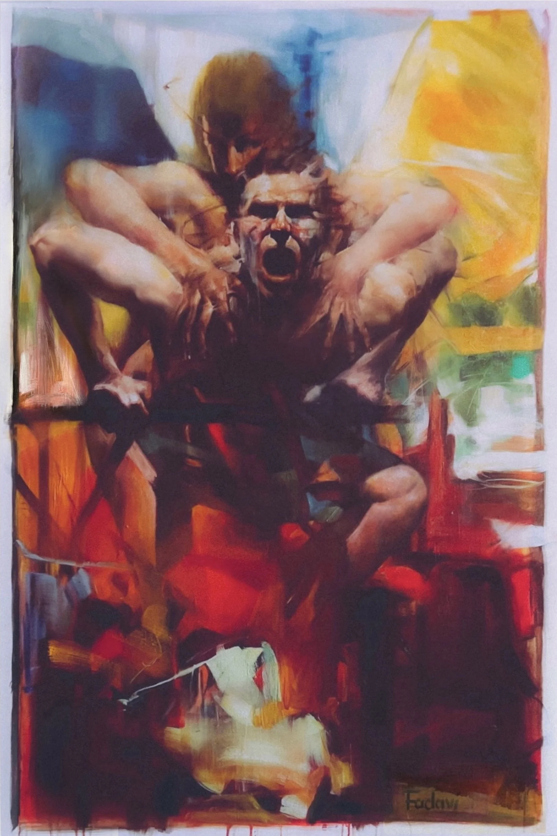 Silent Scream- Oil on canvas -56x38 in