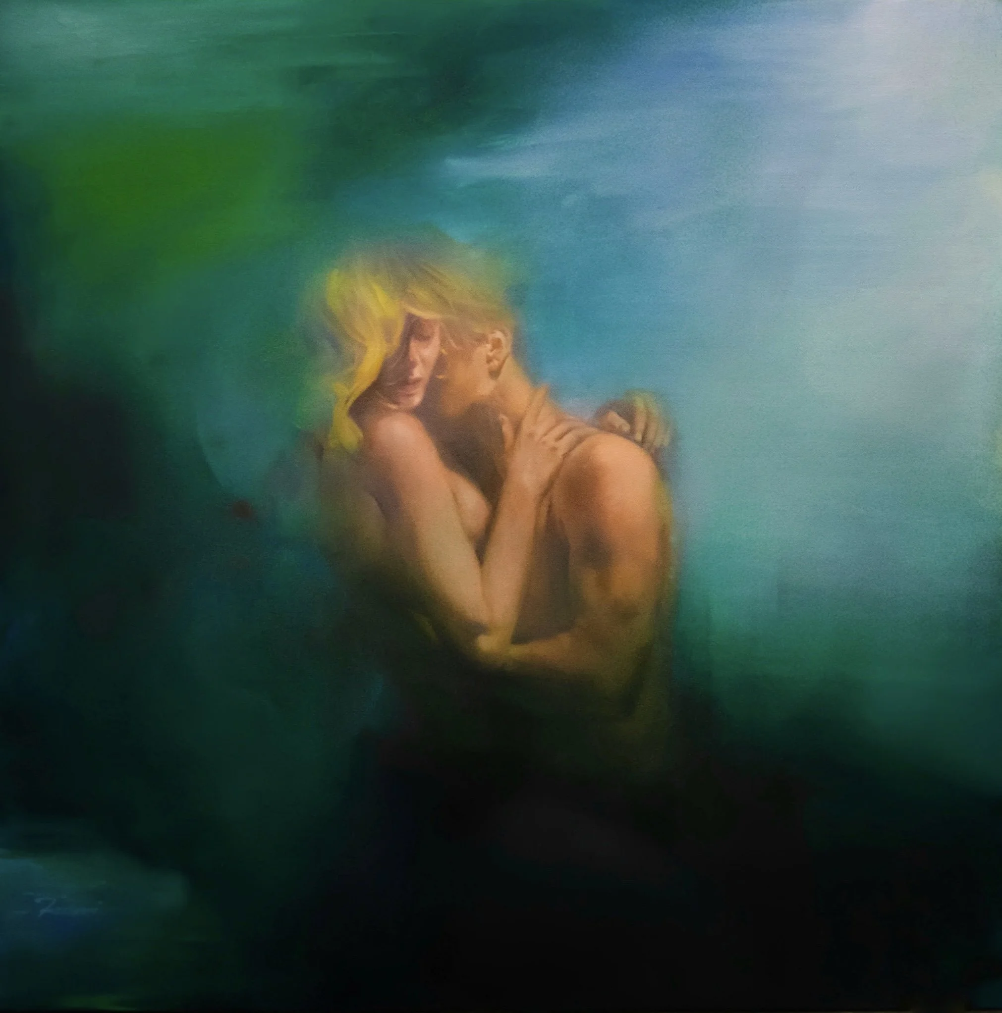 Underwater- Oil on canvas- 48x48 in