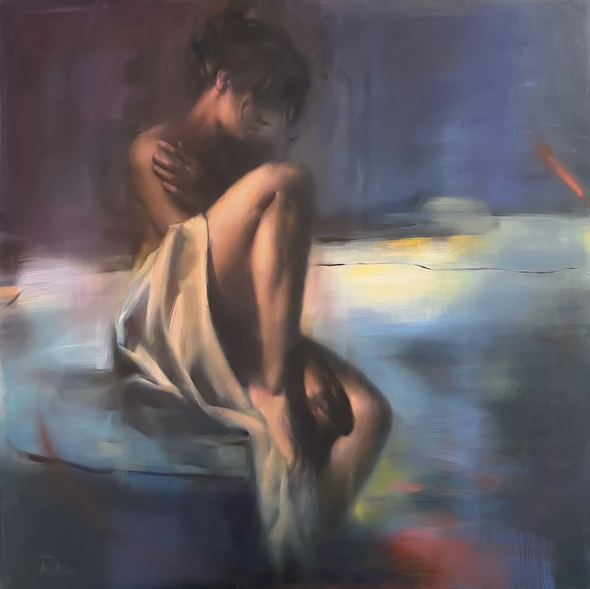 Solitude- Oil on canvas- 36×36 in
