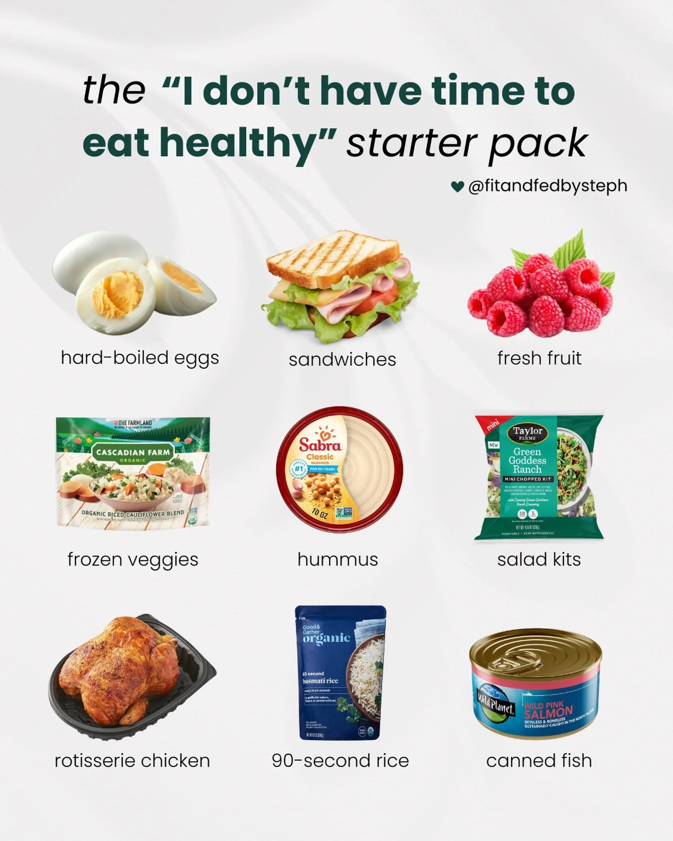 I won&rsquo;t let you settle for the &ldquo;l don&rsquo;t have time&rdquo; excuse 😉🍓

Save 🩷 this list for later!

As a dietitian, my mission is to make healthy eating simple so you can consistently fuel your body, no matter what&rsquo;s going on 