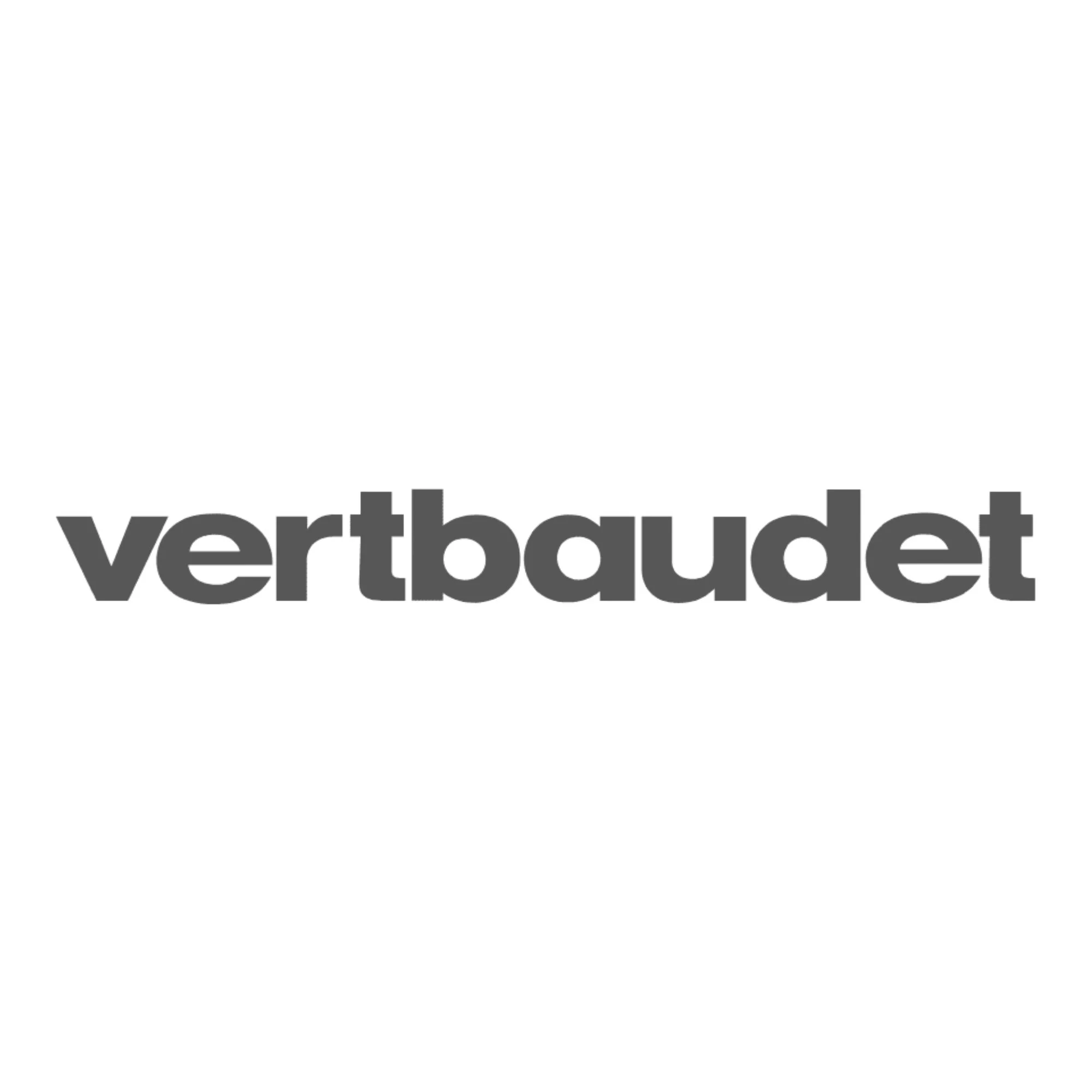 Logo de Vertbaudet avec le texte en gris foncé sur fond blanc