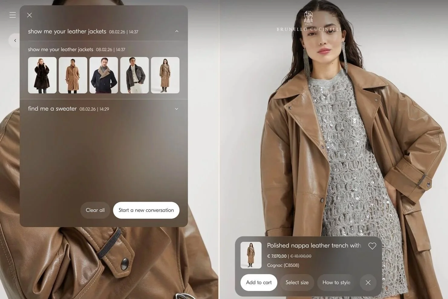 Brunello Cucinelli réinvente la boutique en ligne : quand l’e-commerce devient une conversation 100 % IA
