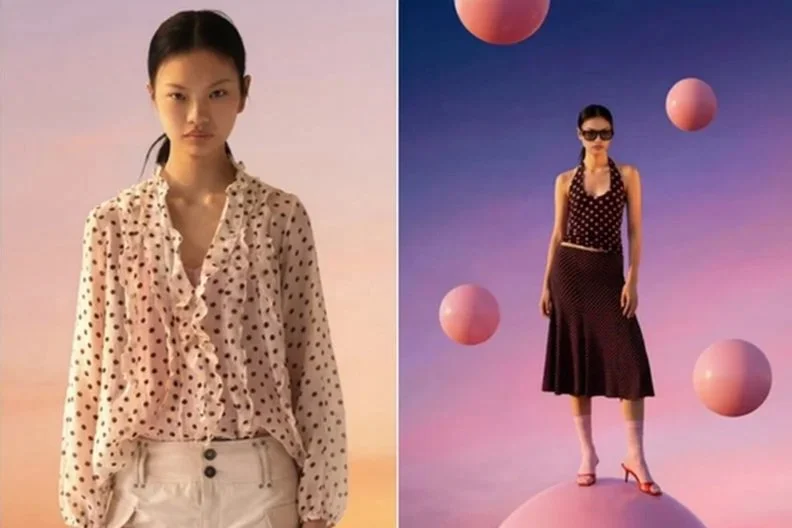 Zara mêle réel et IA pour sa collection Polka Dots en Chine