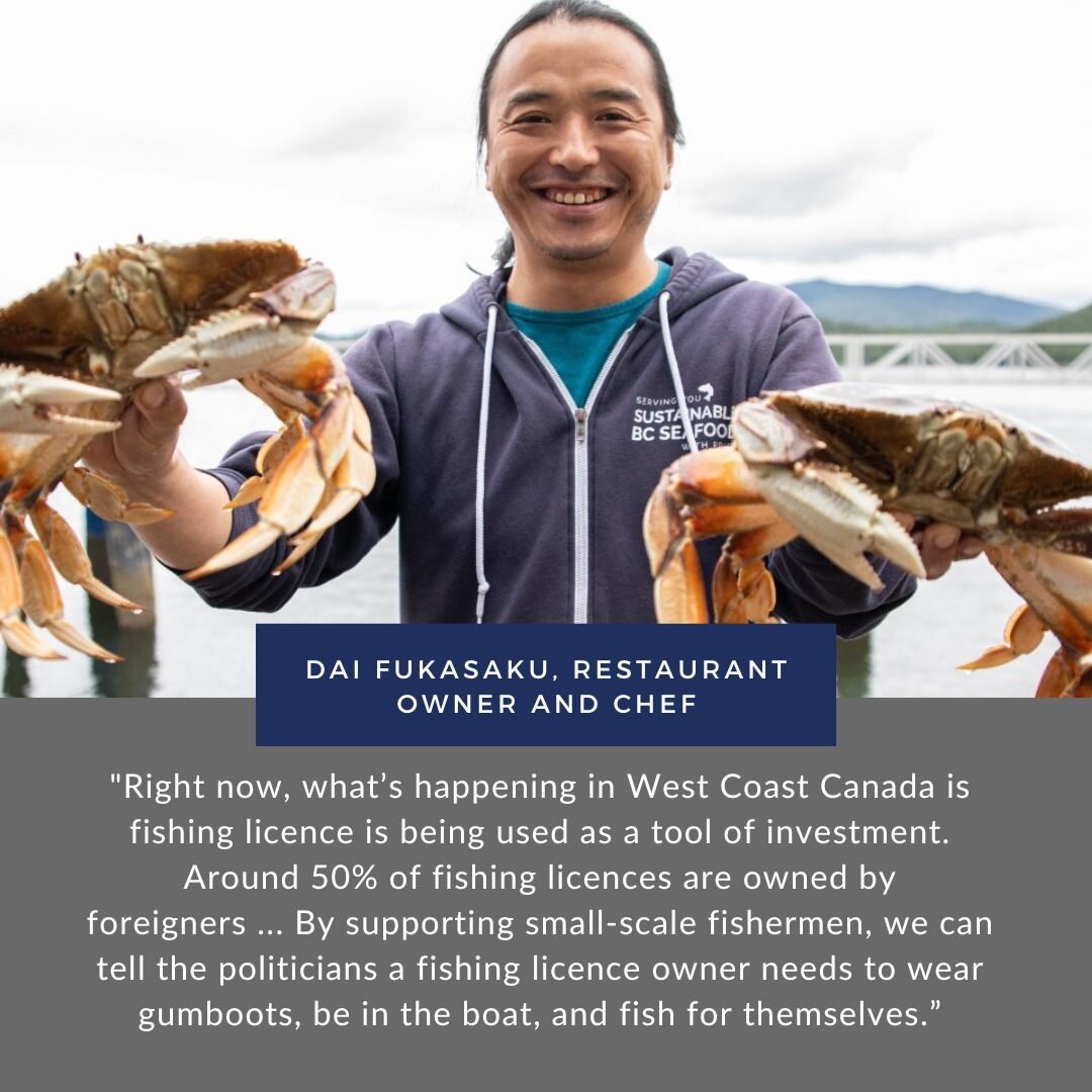 Read &quot;Why this beloved Rupert sushi restaurant only serves locally caught seafood&quot; in a recent article by West Coast Now where they interview chef Dai Fukasaku. 

He says: &quot;Right now, what&rsquo;s happening in West Coast Canada is fish