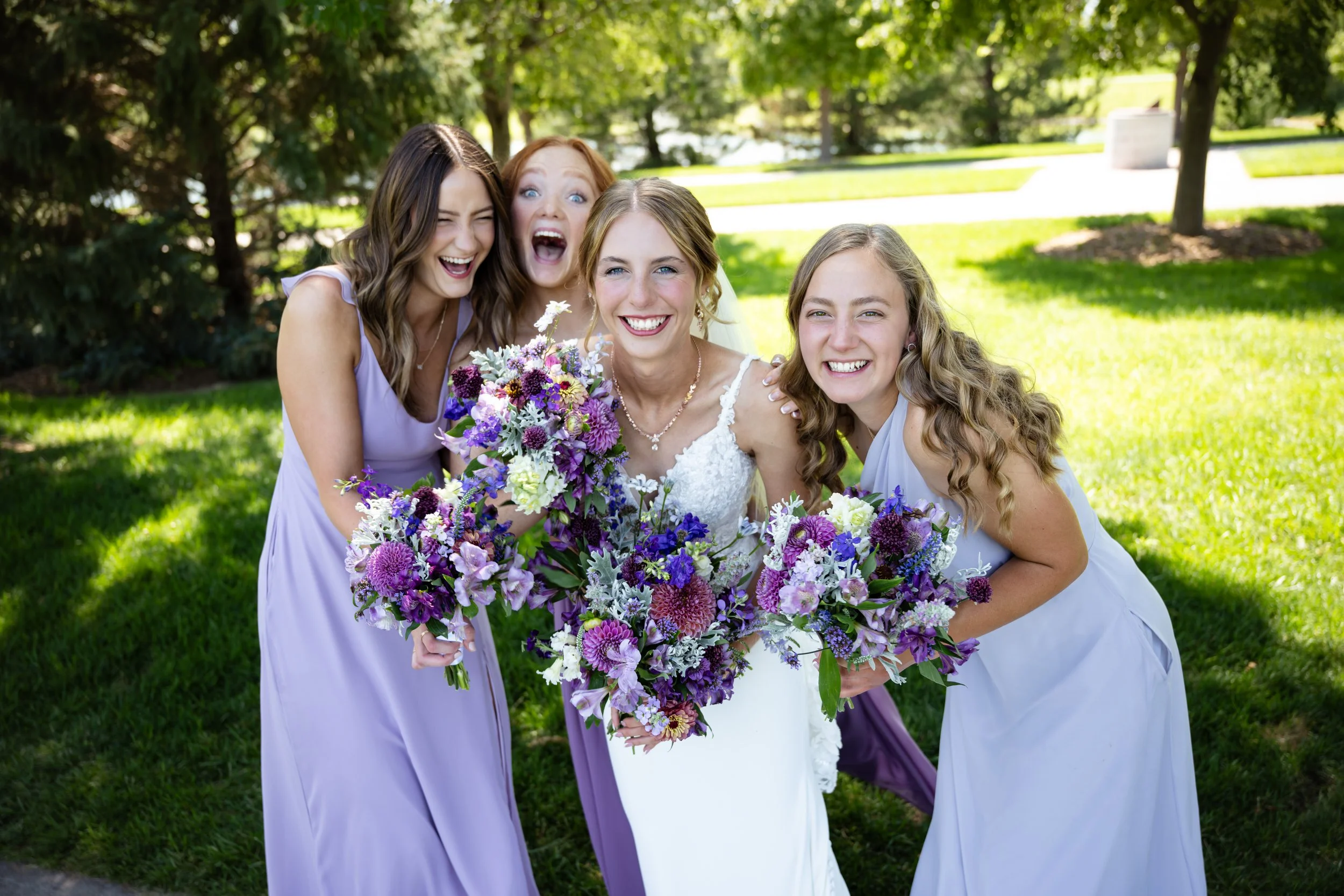 Purple Wedding flowers