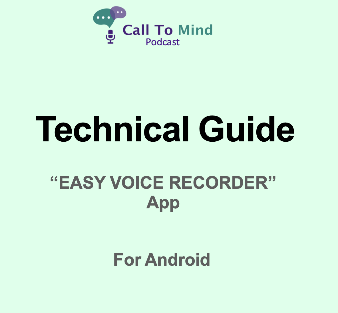 Technical guide for Android users