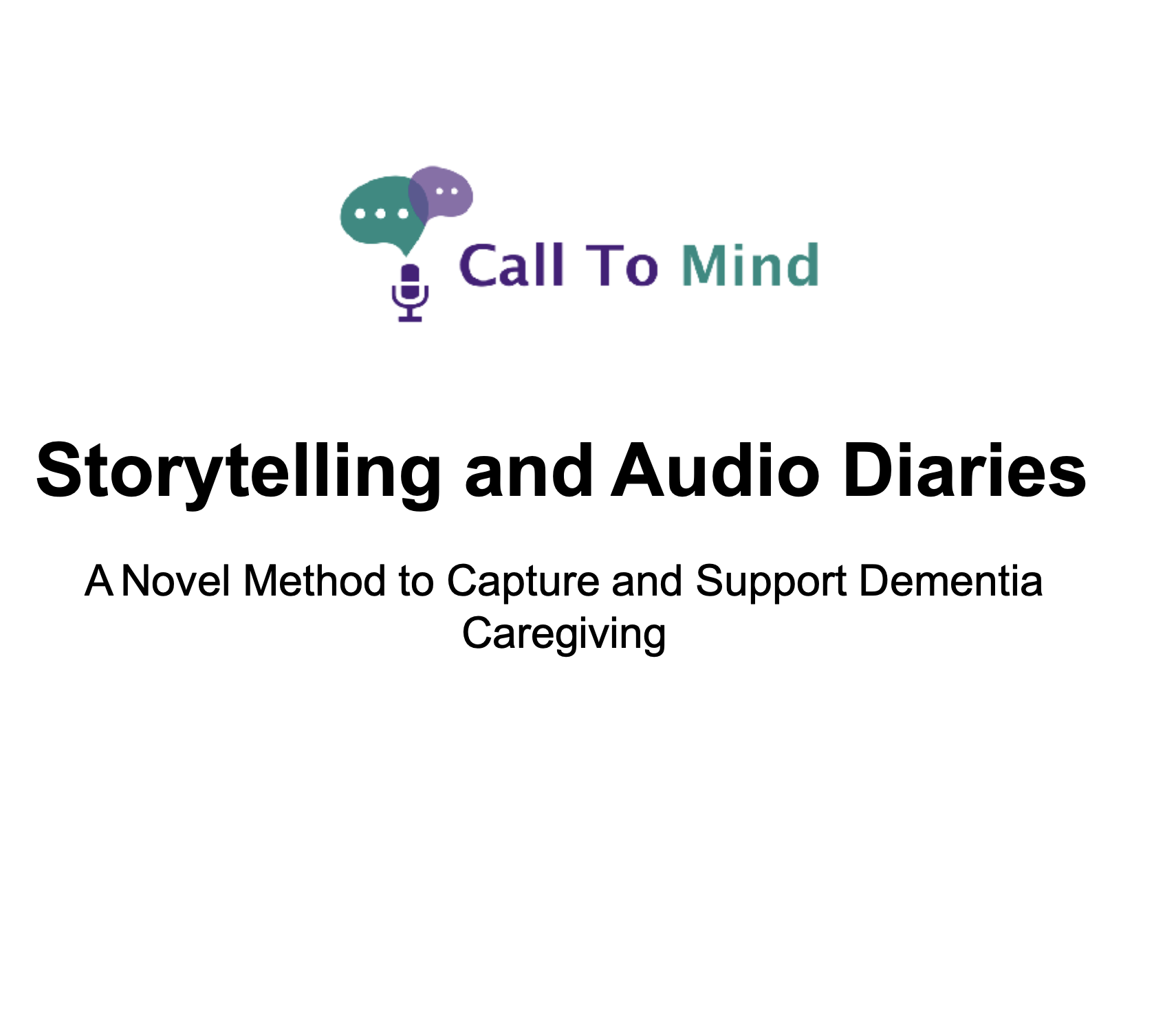 Guide to get started making audio recordings.