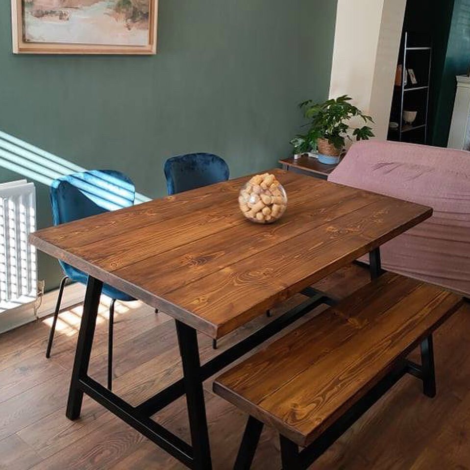 🔶A Frame Table &amp; Bench 🔶 

🔶If you would like to discuss different styles, other furniture pieces and colours/finish please get in touch🔶
 

#southshields #newcastle #gateshead #sunderland #cleadon #whitburn #diningtable #industrialdecor #fur