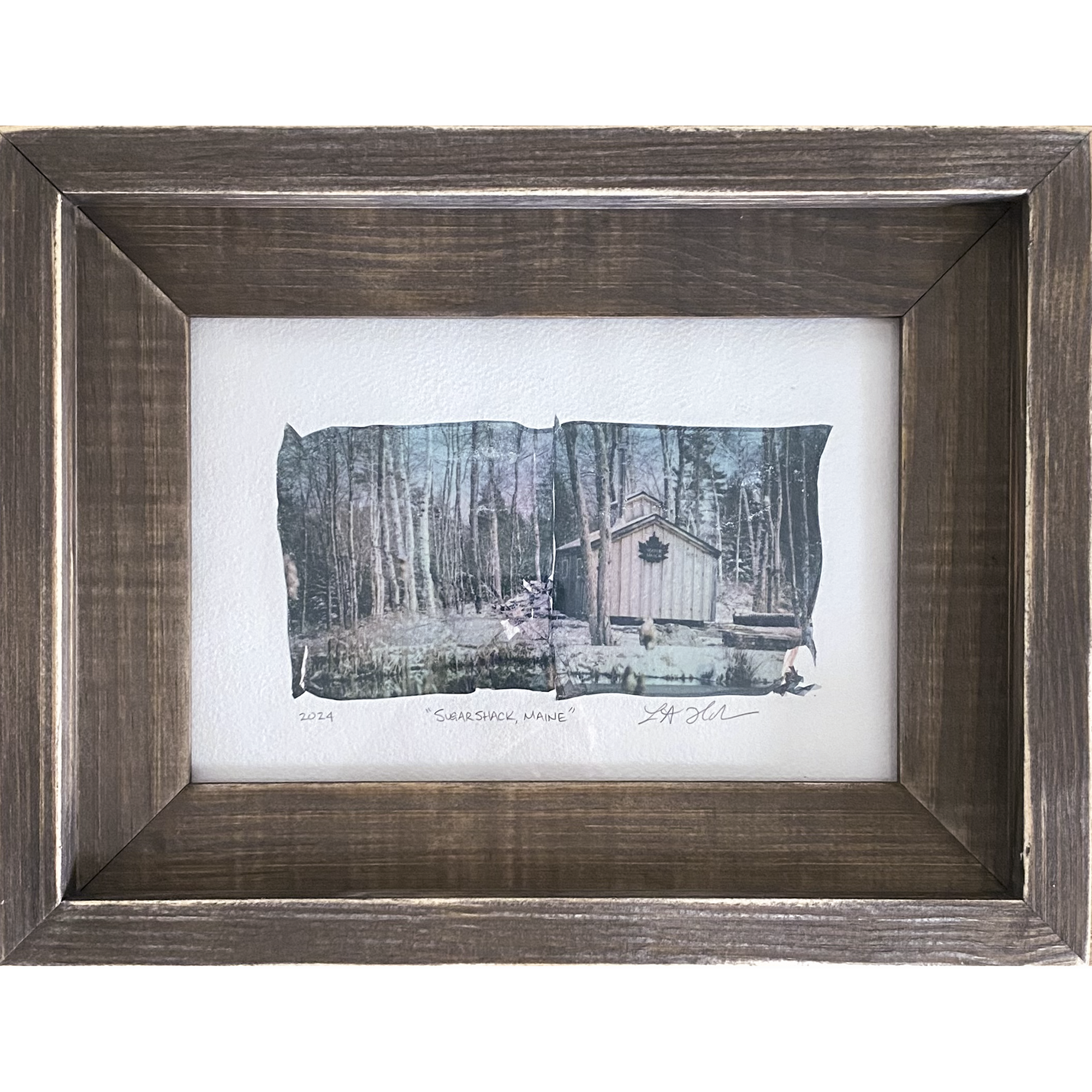 Polaroid® Emulsion Lift: Sugar Shack, Maine