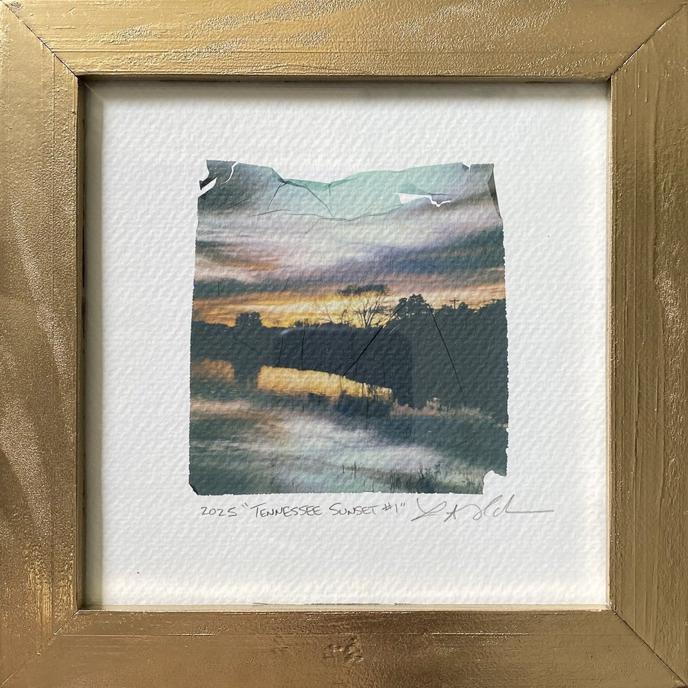 Polaroid® Emulsion Lift: Tennessee Sunset #1 — LAHarden Photo