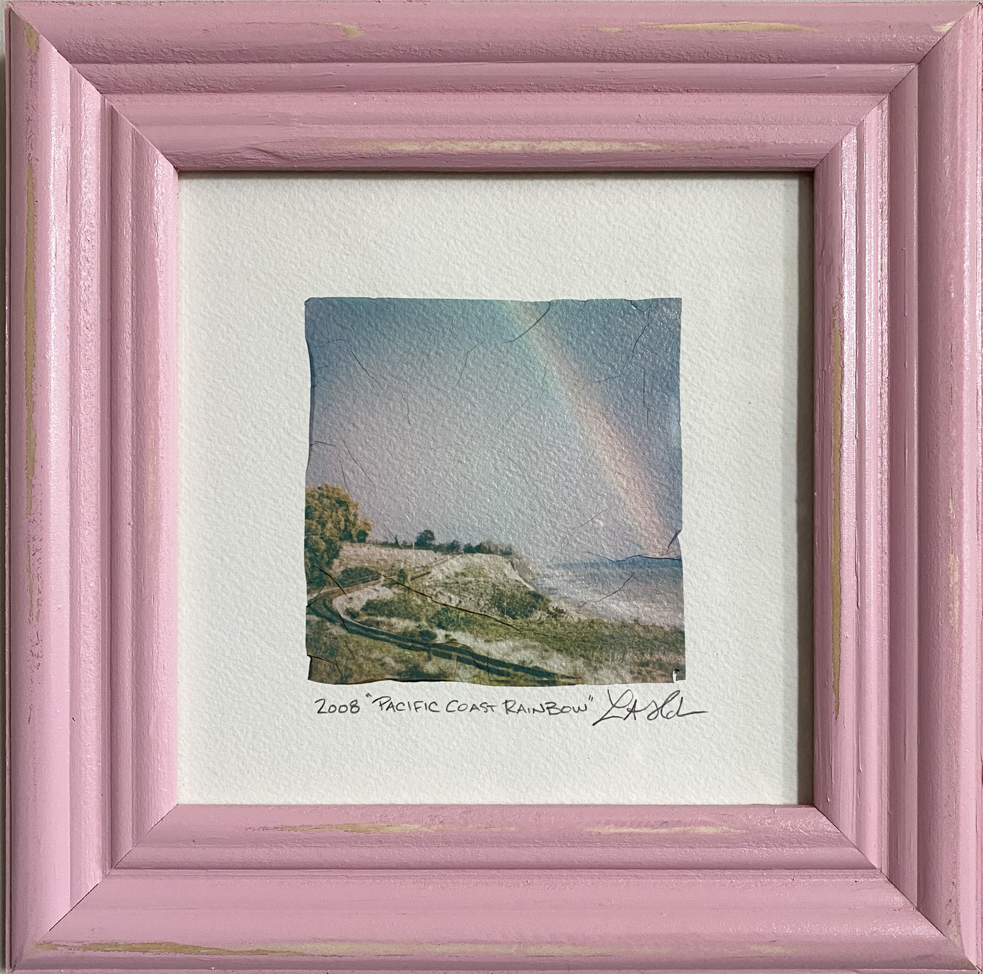 Polaroid® Emulsion Lift: Pacific Coast Rainbow