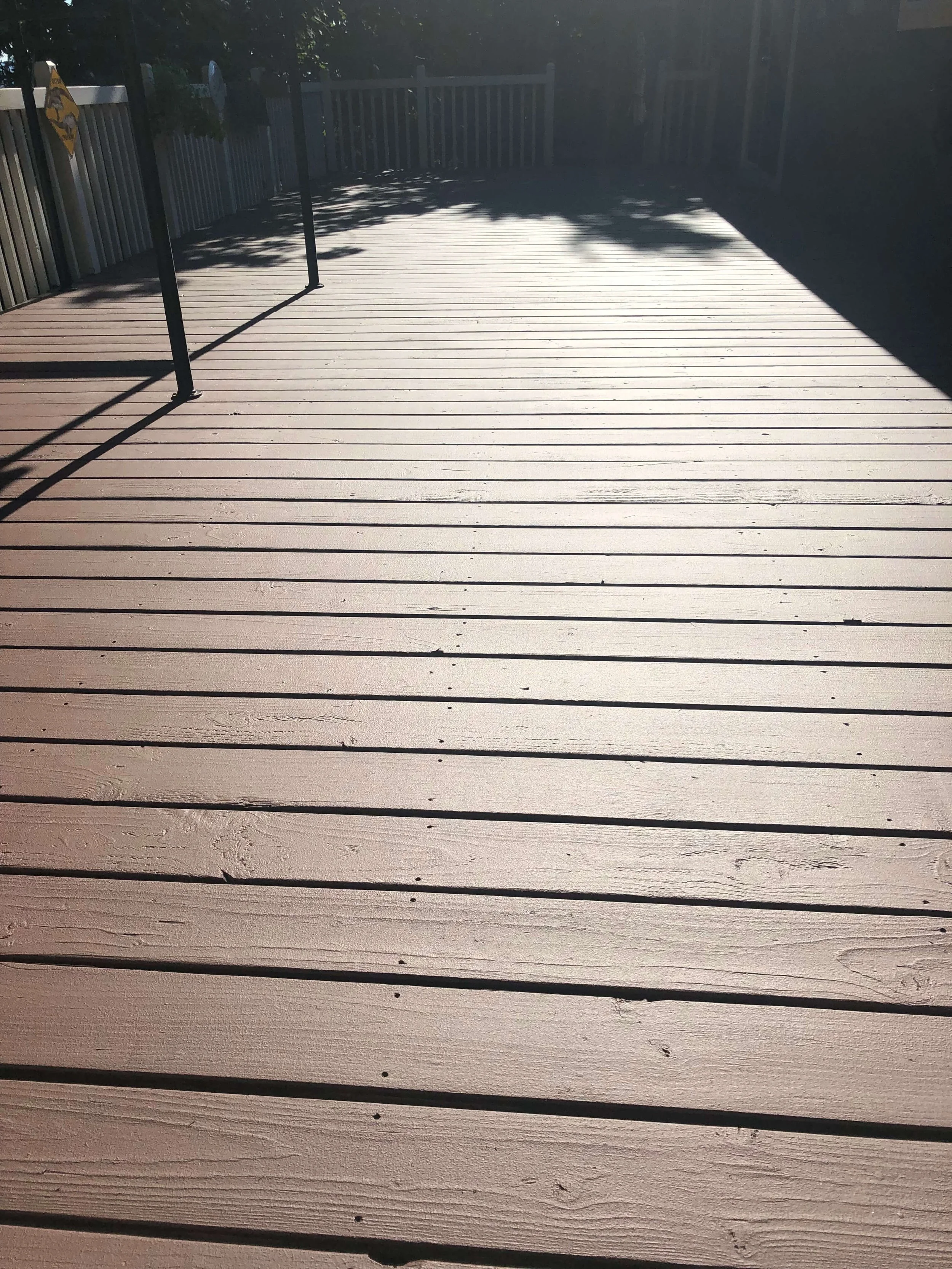 Professional deck staining services. Deck stained with cabot prime woodcare