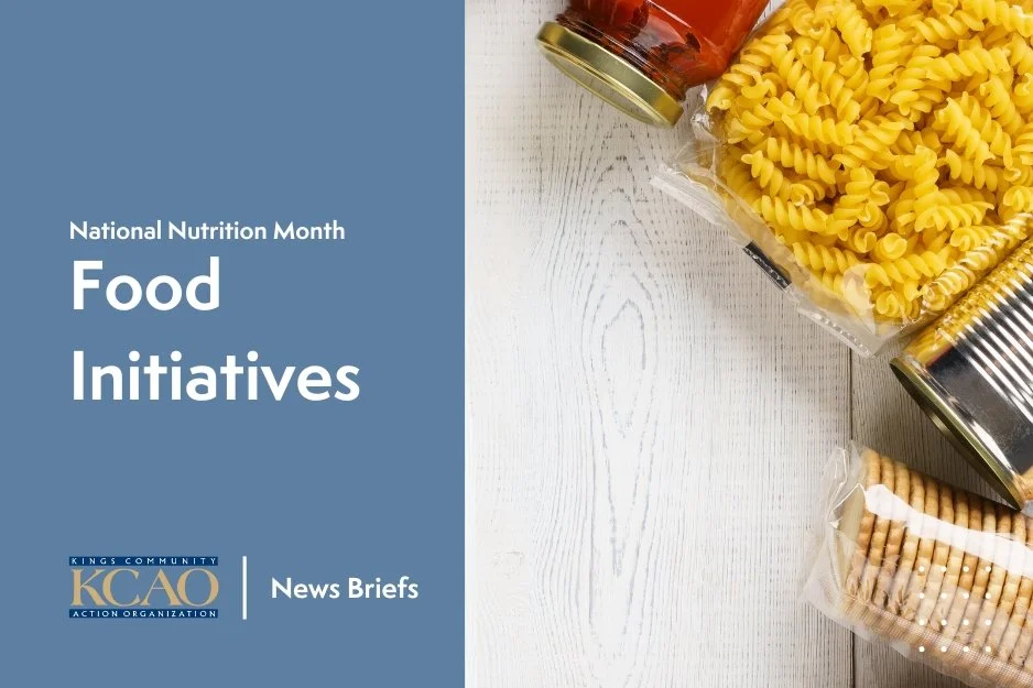 National Nutrition Month: Food Initiatives