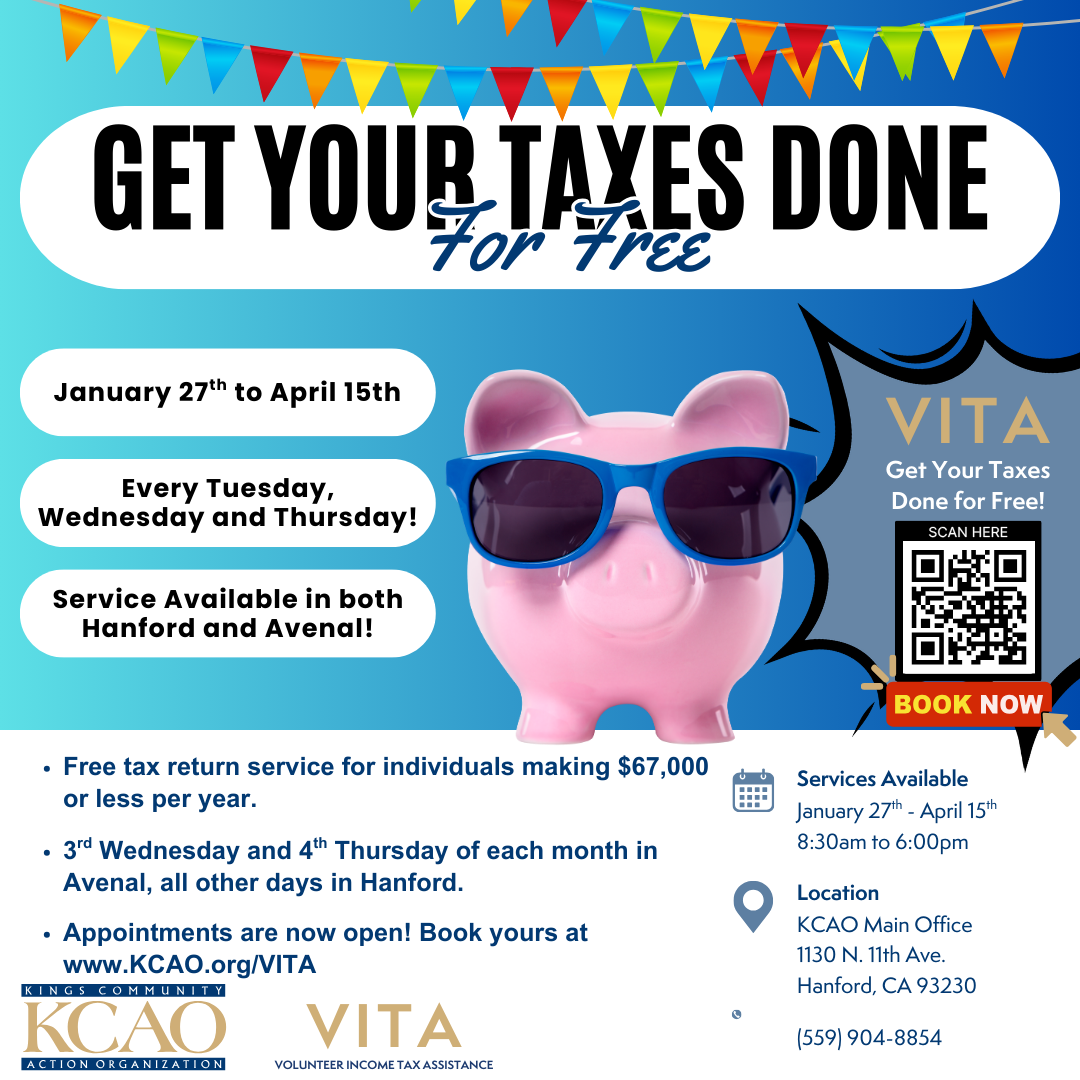 VITA Appointments Nearly Full, Walk-In Services Now Available