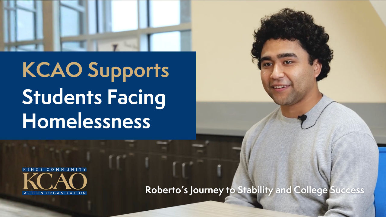 KCAO Supports Students Facing Homelessness: Roberto’s Journey to Stability and College Success
