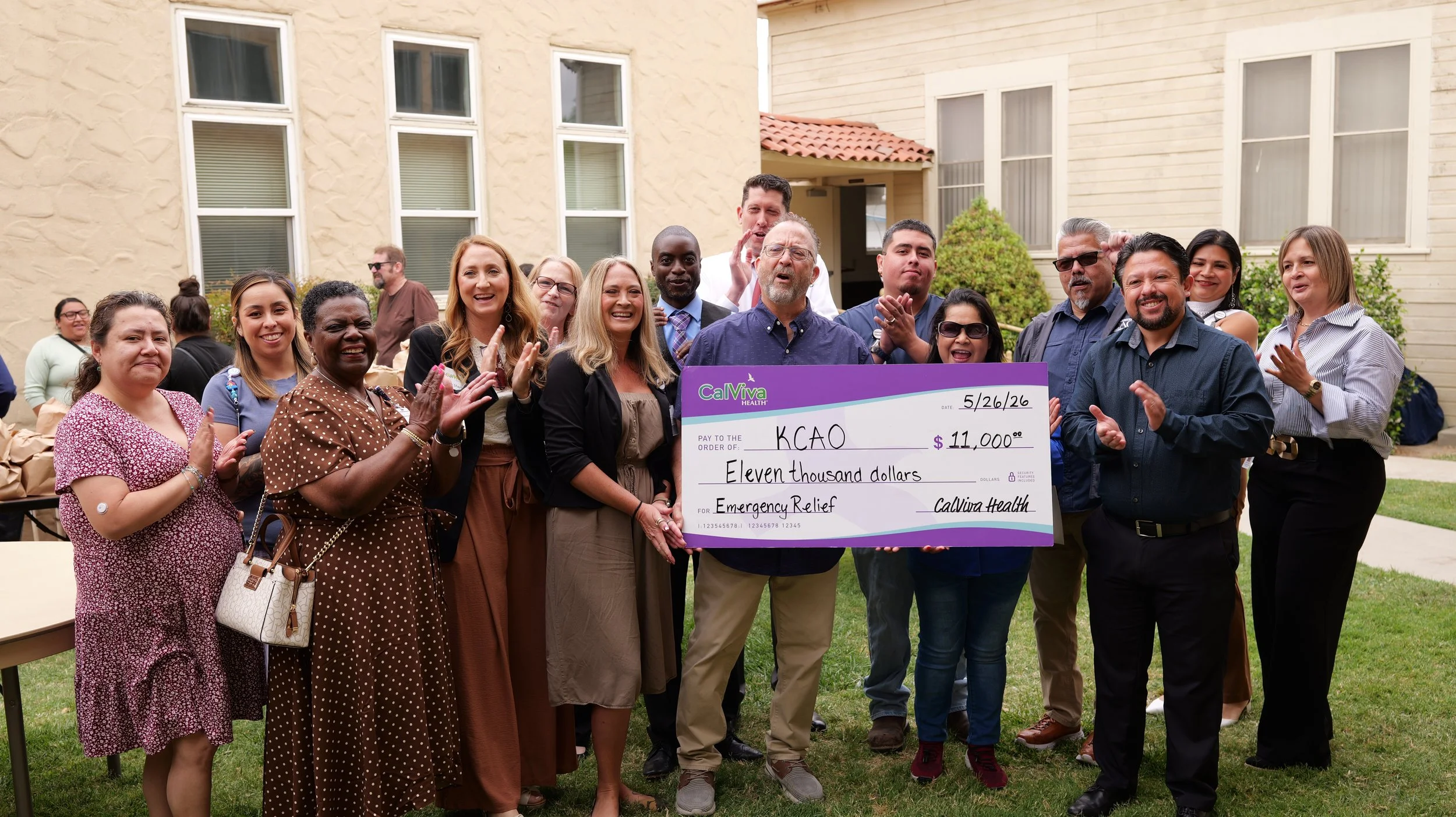 CalViva Health Donates $11,000 to KCAO’s Barbara Saville Shelter
