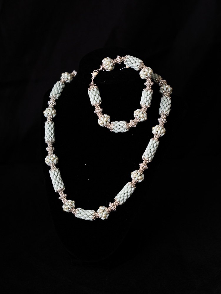 Art for a Change 125 - Necklace and bracelet set - Mint Duchess by Mi Estilo Cutin