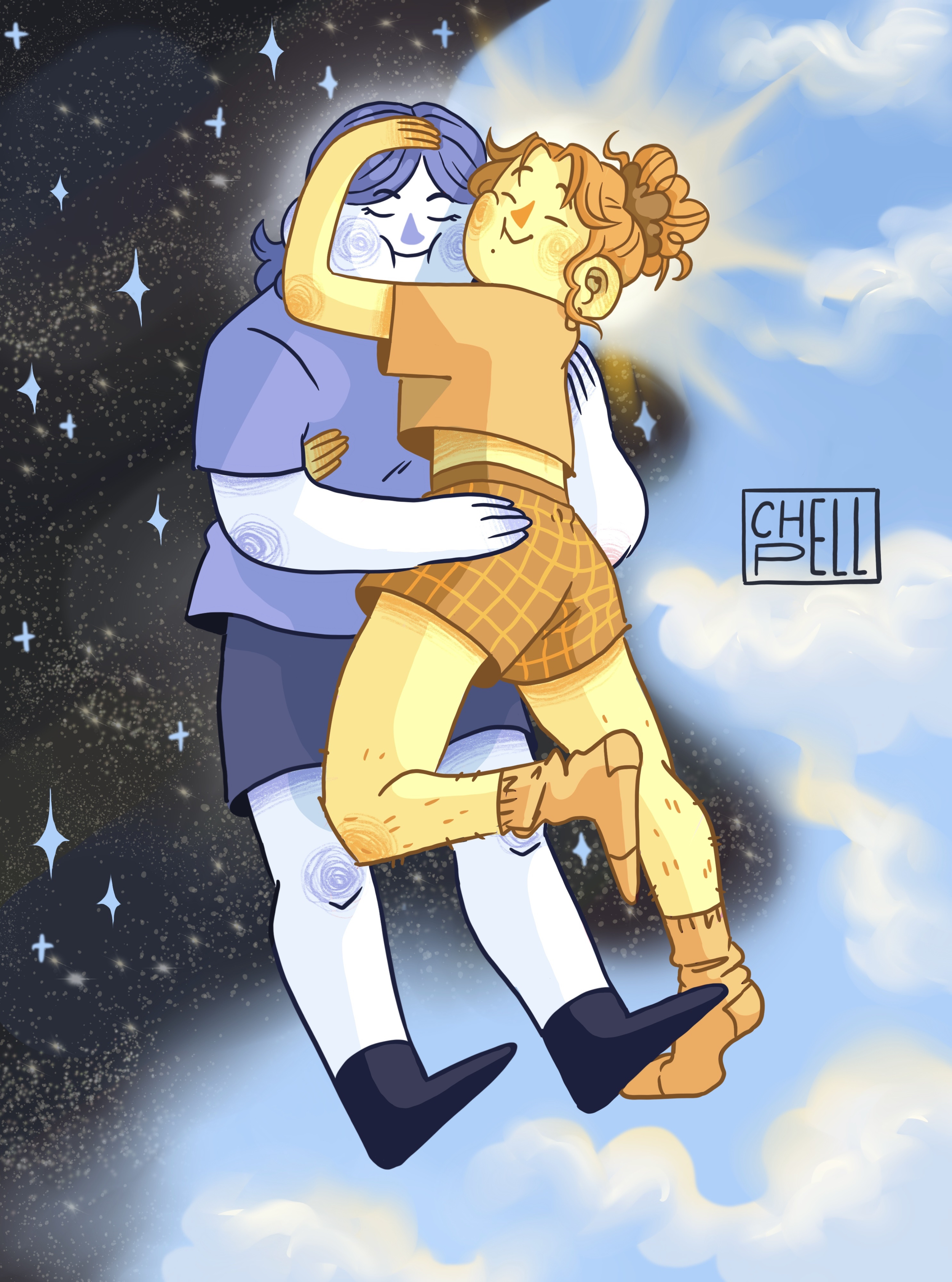 "The Sun's Embrace" - Digital