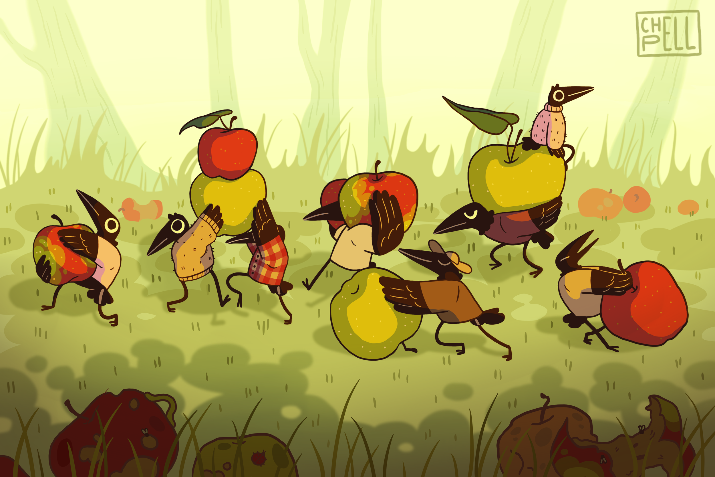 "Harvest Procession" - Digital