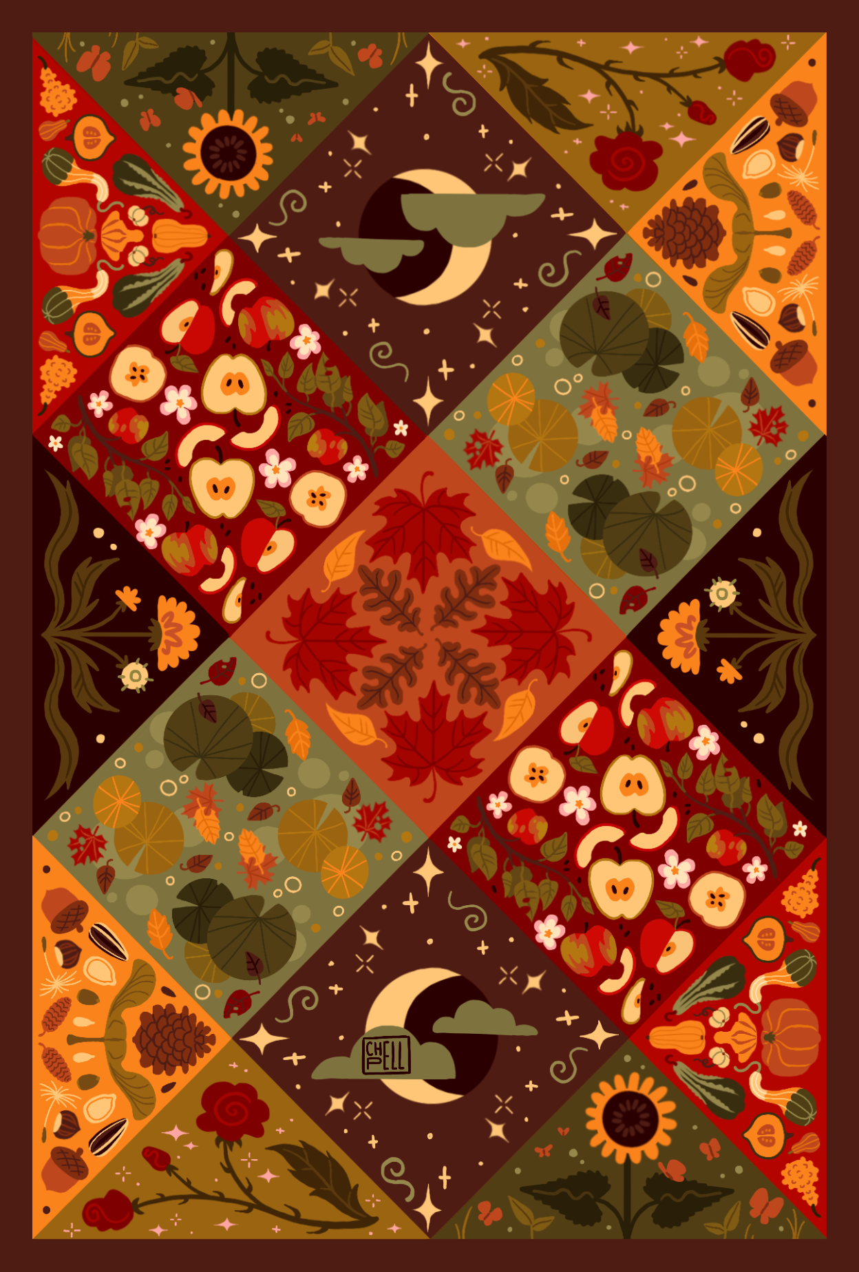 "Autumn Postcard" - Digital