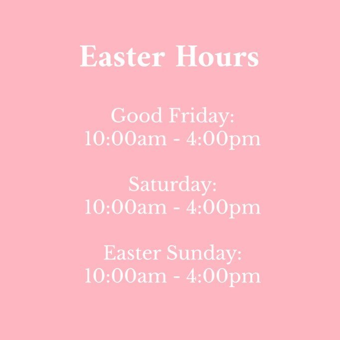 The boutique is open every day this Easter with some MASSIVE SALES happening 💗

~ Up to 70% off selected women&rsquo;s apparel 
~ 50% off all Billini Shoes 
~ 50% off all kids wear and swim 00 - 14
~ $20 - $50 Love Stories Lingerie and Swimwear. 

H