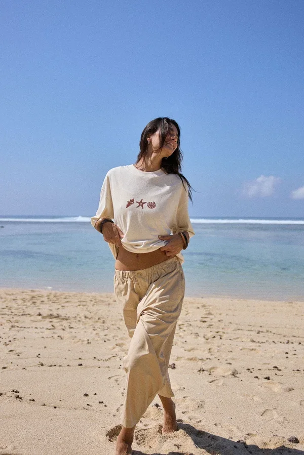 AJ Barrel Pant Sand