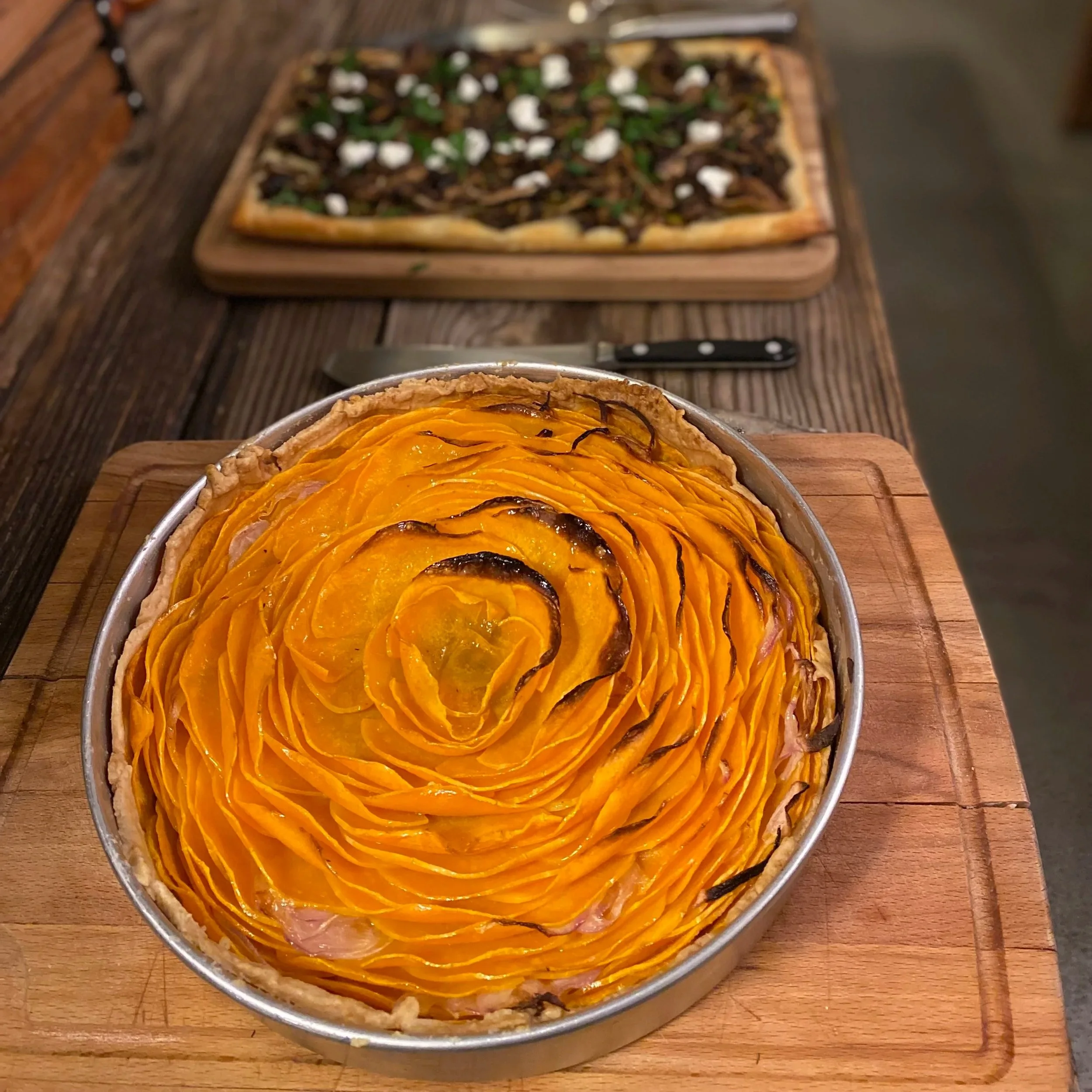 Butternut Squash Tart - Culinary Arts at Nicasio Creek Farm