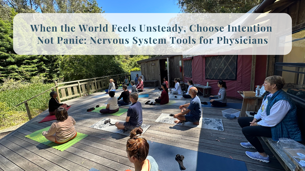 296. When the World Feels Unsteady, Choose Intention Not Panic: Nervous System Tools for Physicians