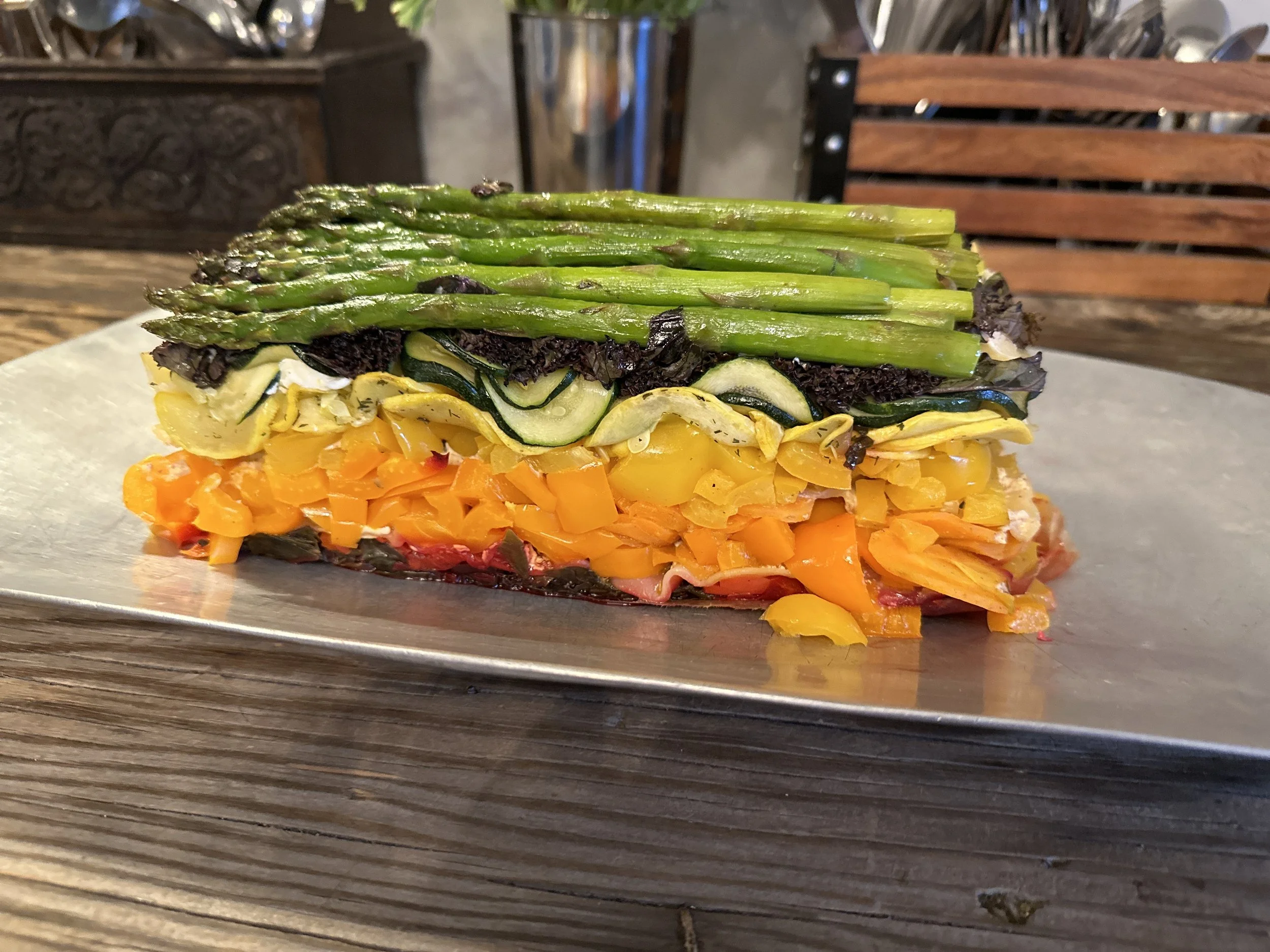 Plant-forward Vegetarian Rainbow Lasagna