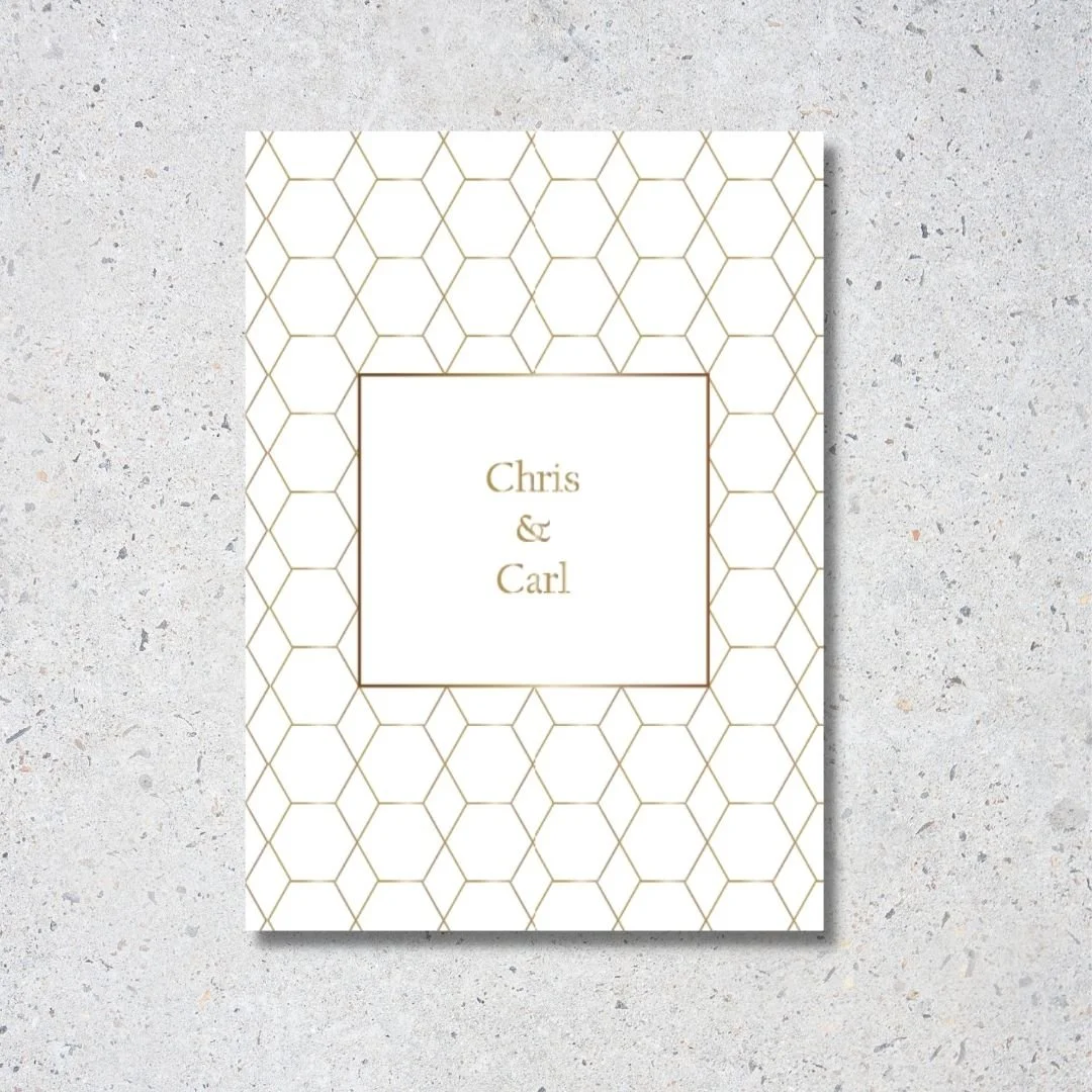 Honeycomb Heaven Wedding Invitation