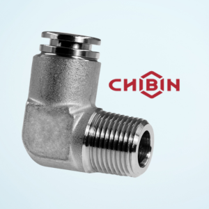 In Stock Chibin Push in Pneumatic Fittings Male Elbow