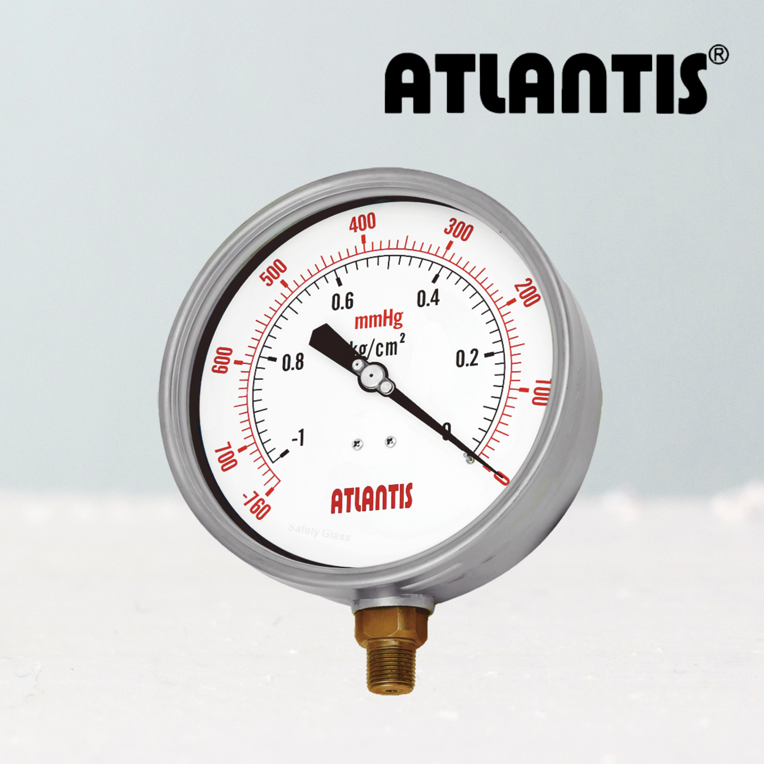ATLANTIS Stainless Steel Case Safety Pattern Pressure Gauge SF-SC Series
